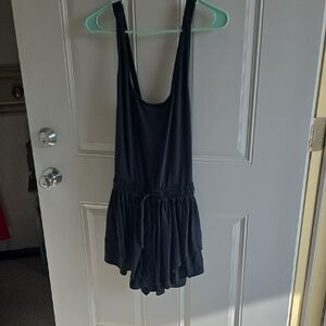 Black Sleeveless Romper